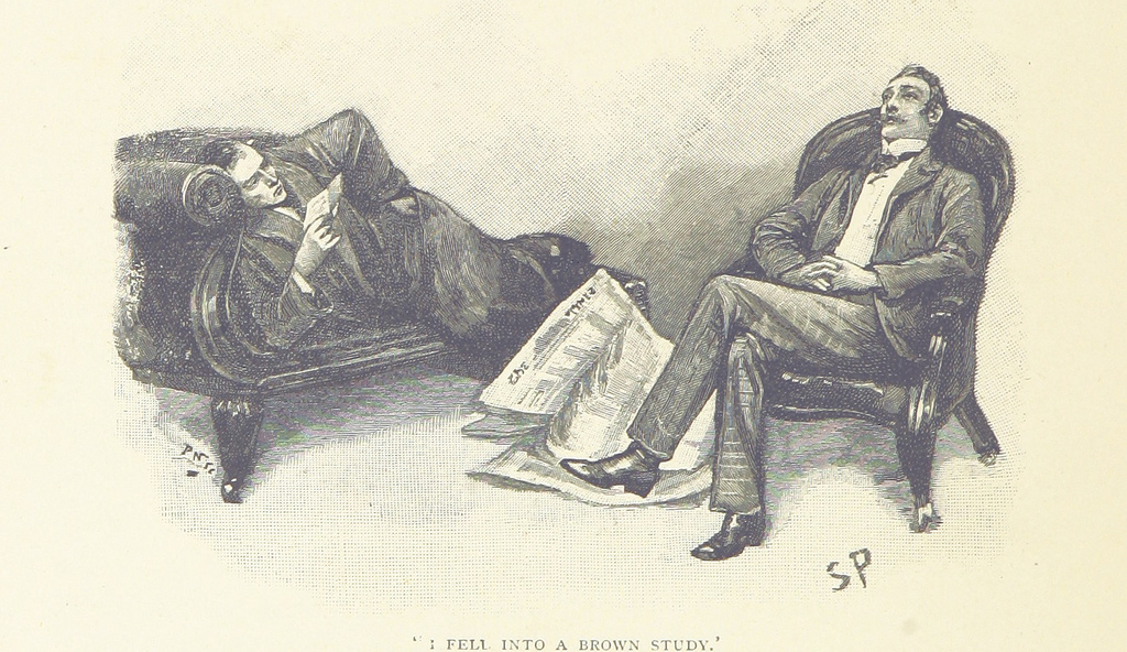 galleryimage:Sherlock Holmes ja tohtori Watson: Image taken frompage 182 of ‘The Memoirs of SherlockHolmes’